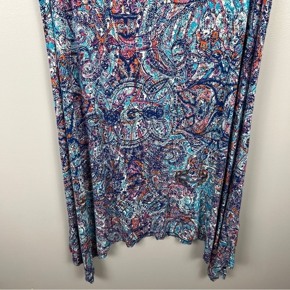 Cynthia Rowley Artsy Multicolour Sleeveless Maxi Dress 3X - Picture 5 of 15